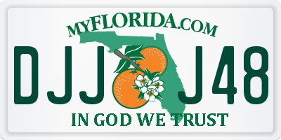 FL license plate DJJJ48