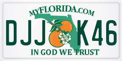 FL license plate DJJK46