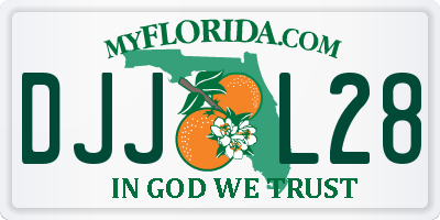 FL license plate DJJL28