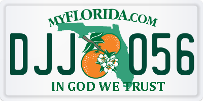 FL license plate DJJO56