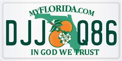 FL license plate DJJQ86