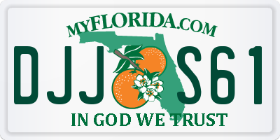 FL license plate DJJS61