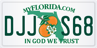 FL license plate DJJS68