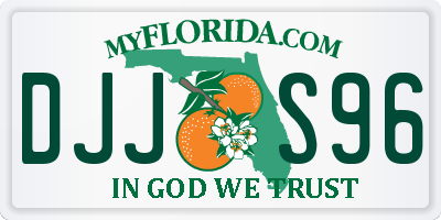 FL license plate DJJS96