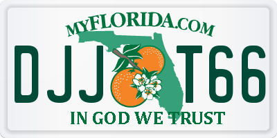 FL license plate DJJT66