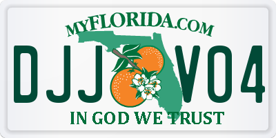 FL license plate DJJV04
