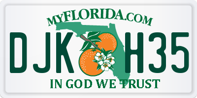 FL license plate DJKH35