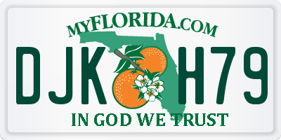 FL license plate DJKH79