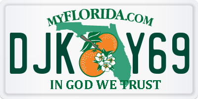 FL license plate DJKY69