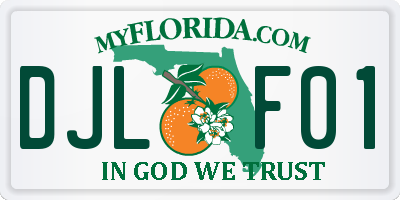 FL license plate DJLF01
