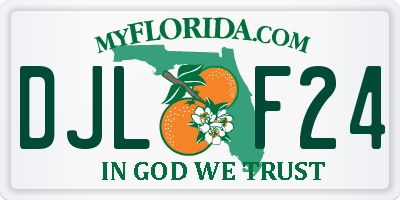 FL license plate DJLF24