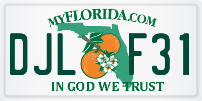 FL license plate DJLF31