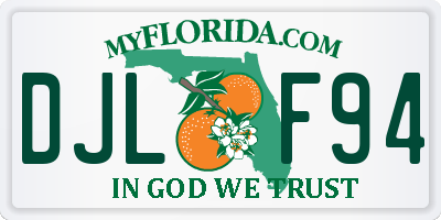 FL license plate DJLF94