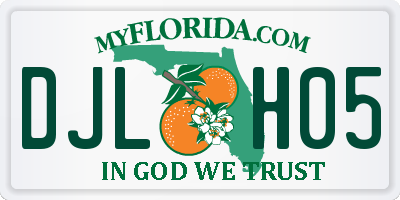FL license plate DJLH05