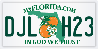 FL license plate DJLH23
