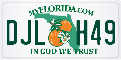 FL license plate DJLH49