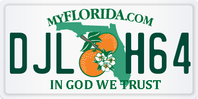 FL license plate DJLH64