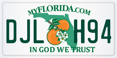 FL license plate DJLH94
