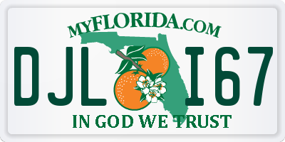 FL license plate DJLI67