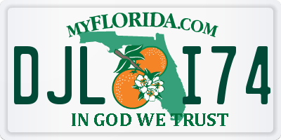 FL license plate DJLI74