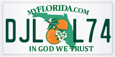 FL license plate DJLL74