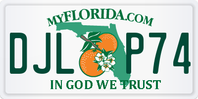 FL license plate DJLP74