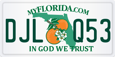 FL license plate DJLQ53