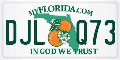 FL license plate DJLQ73