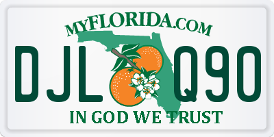 FL license plate DJLQ90