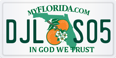 FL license plate DJLS05