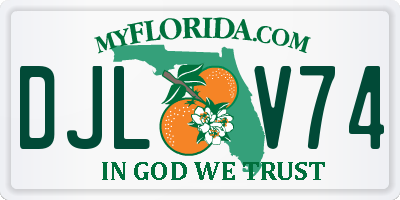 FL license plate DJLV74
