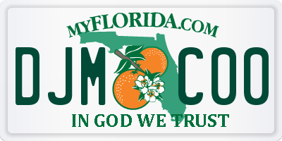 FL license plate DJMC00