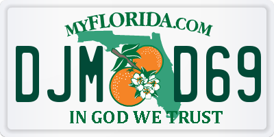 FL license plate DJMD69