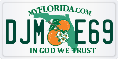FL license plate DJME69