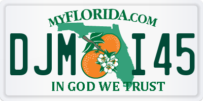 FL license plate DJMI45