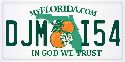 FL license plate DJMI54