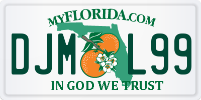 FL license plate DJML99
