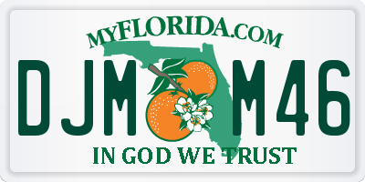 FL license plate DJMM46