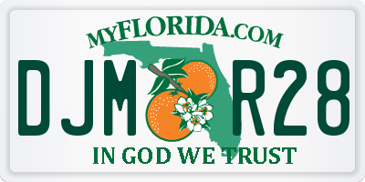 FL license plate DJMR28