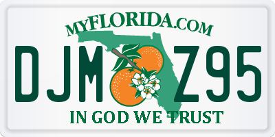 FL license plate DJMZ95
