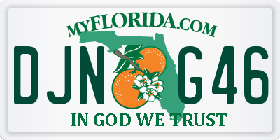 FL license plate DJNG46