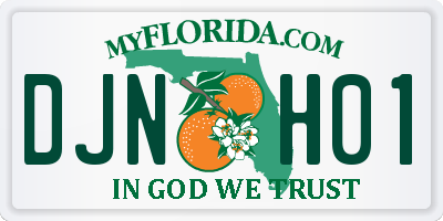FL license plate DJNH01