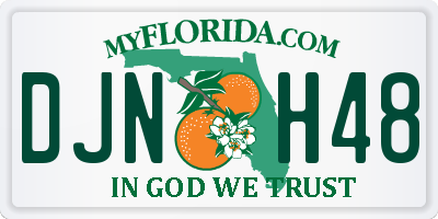 FL license plate DJNH48