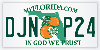 FL license plate DJNP24