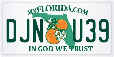 FL license plate DJNU39
