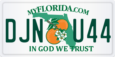 FL license plate DJNU44