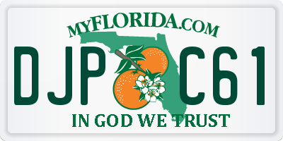 FL license plate DJPC61