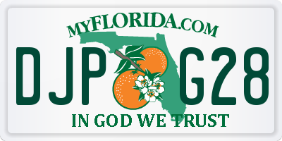FL license plate DJPG28