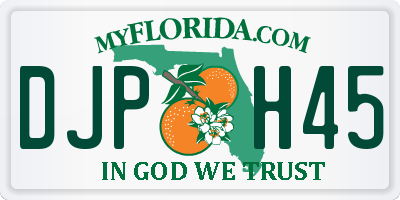 FL license plate DJPH45