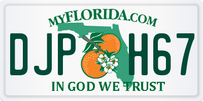 FL license plate DJPH67